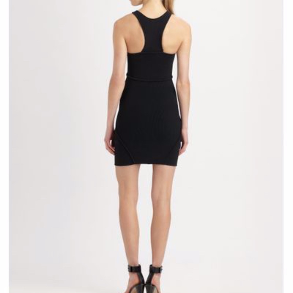 A.L.C. Ribbed Bandage Knit Sleeveless Drielly Dress - Picture 4 of 8